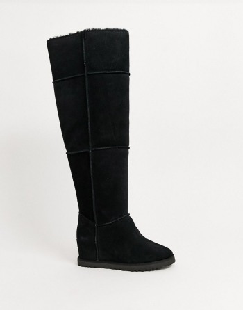 UGG Classic Over The Knee Crne - Ženske Čizme | 28574TQRK